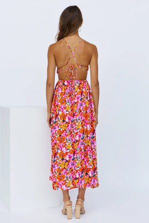 Fly Away Today Midi Dress