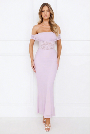 Off Shoulder Maxi Dress