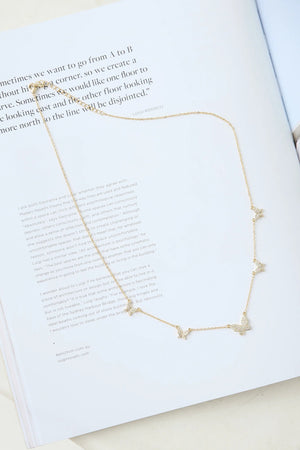 Butterfly Love Necklace Gold