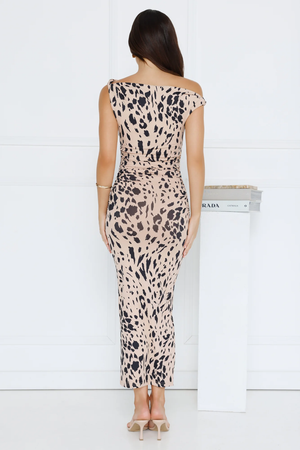 Exotic Essence Off Shoulder Midi Dress White