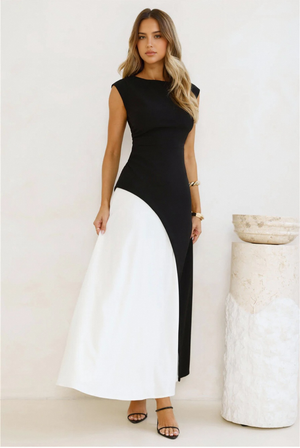 Starlit Soiree Maxi Dress Black
