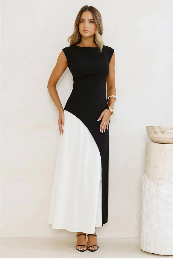 Starlit Soiree Maxi Dress Black