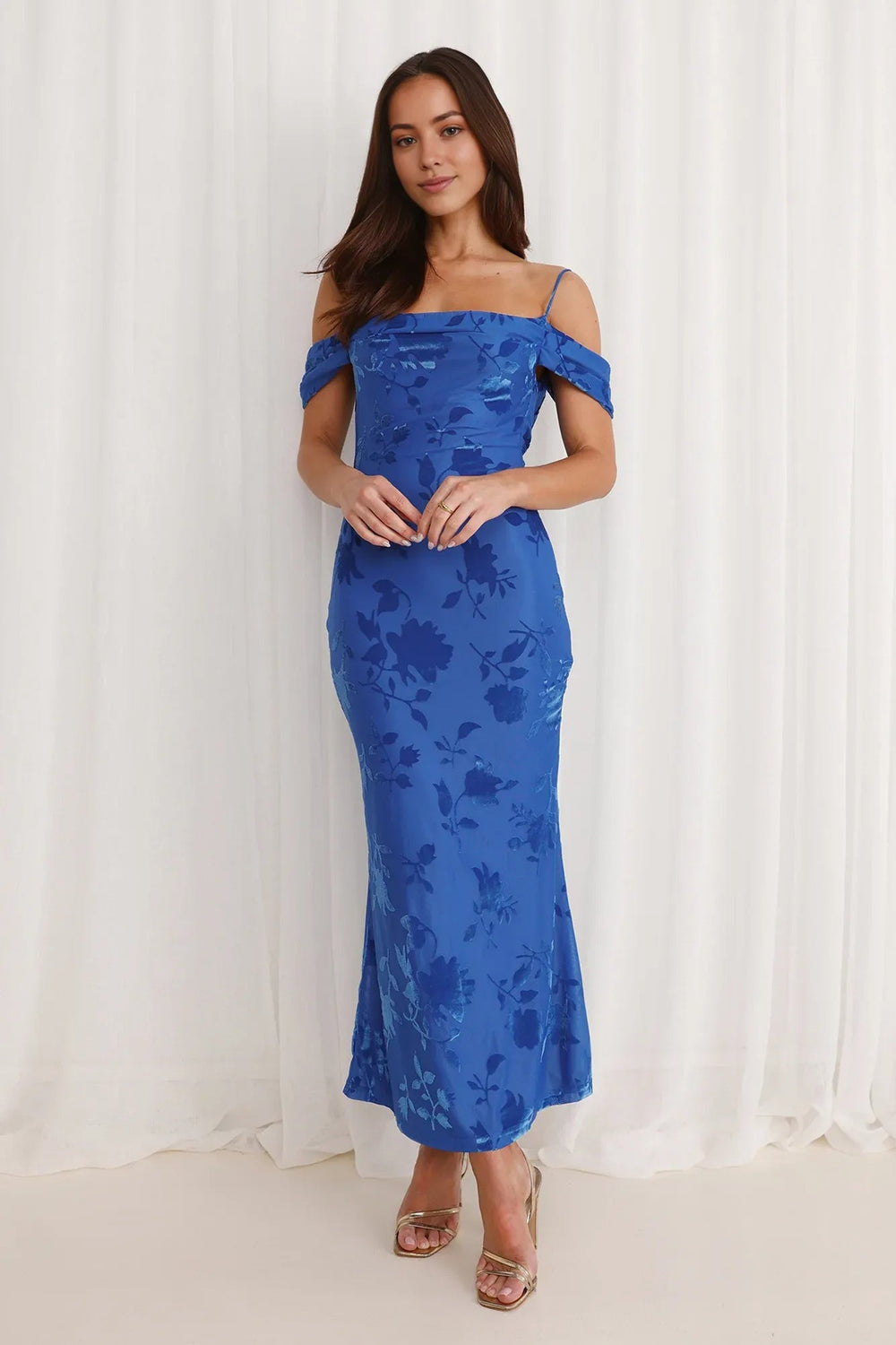 Good Fun Off Shoulder Maxi Dress