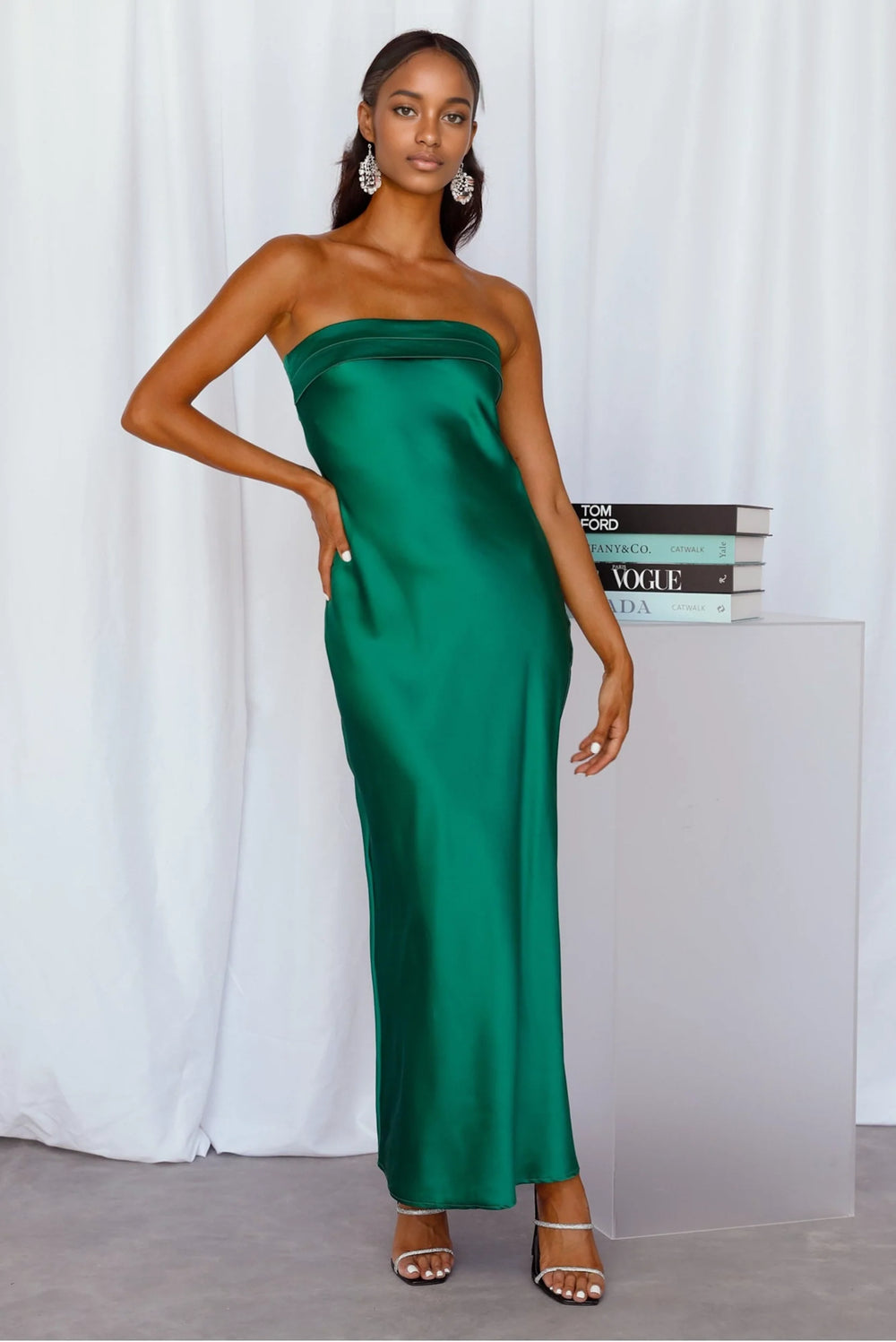 Coolness Calling Satin Maxi Dress
