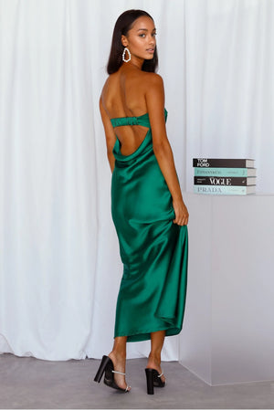 Coolness Calling Satin Maxi Dress