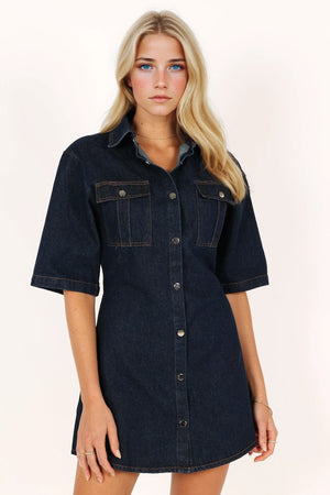 Hailey Denim Mini Dress