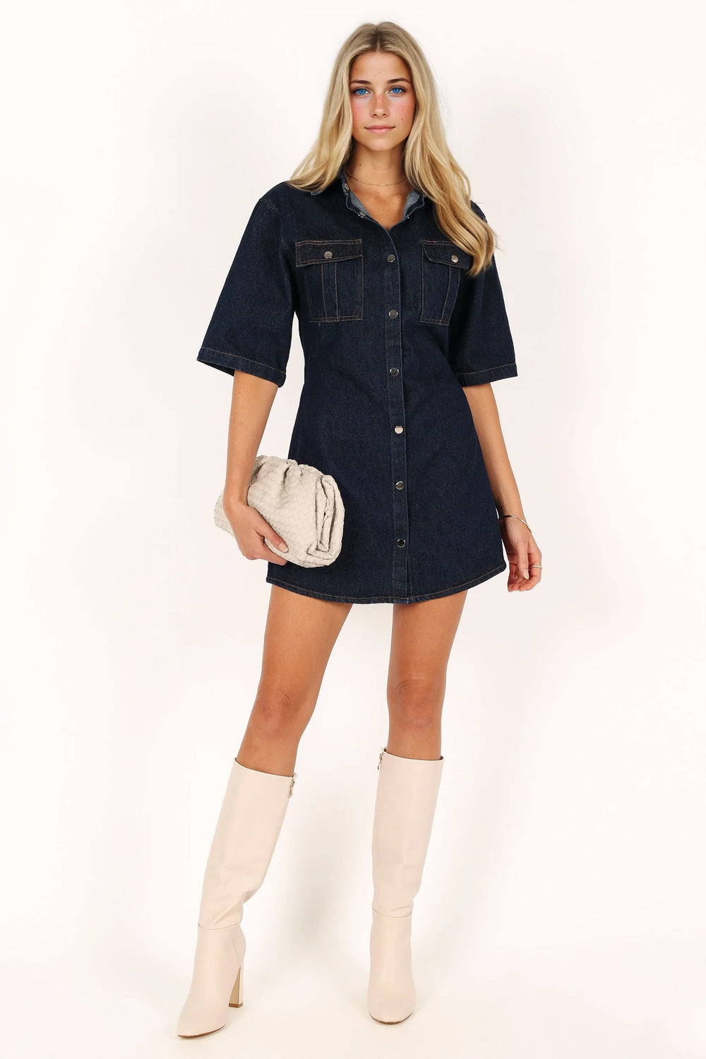Hailey Denim Mini Dress