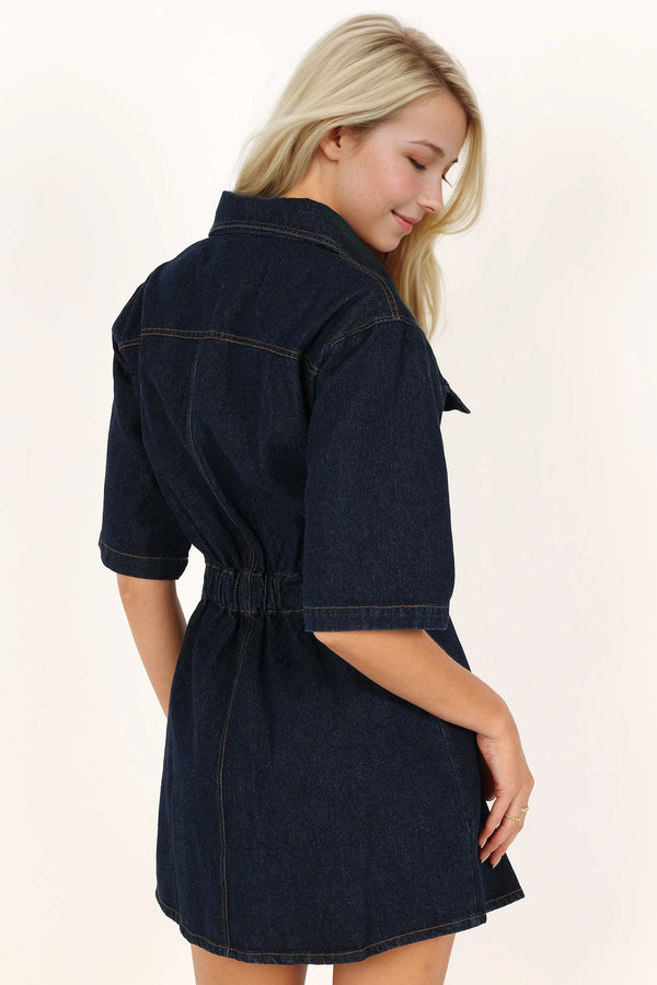 Hailey Denim Mini Dress