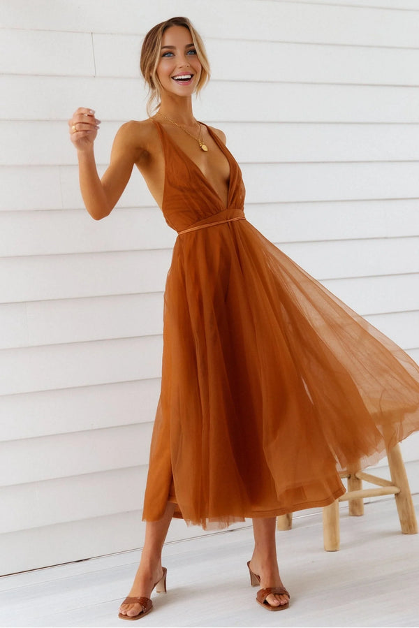 Summer Cinderella Midi Dress