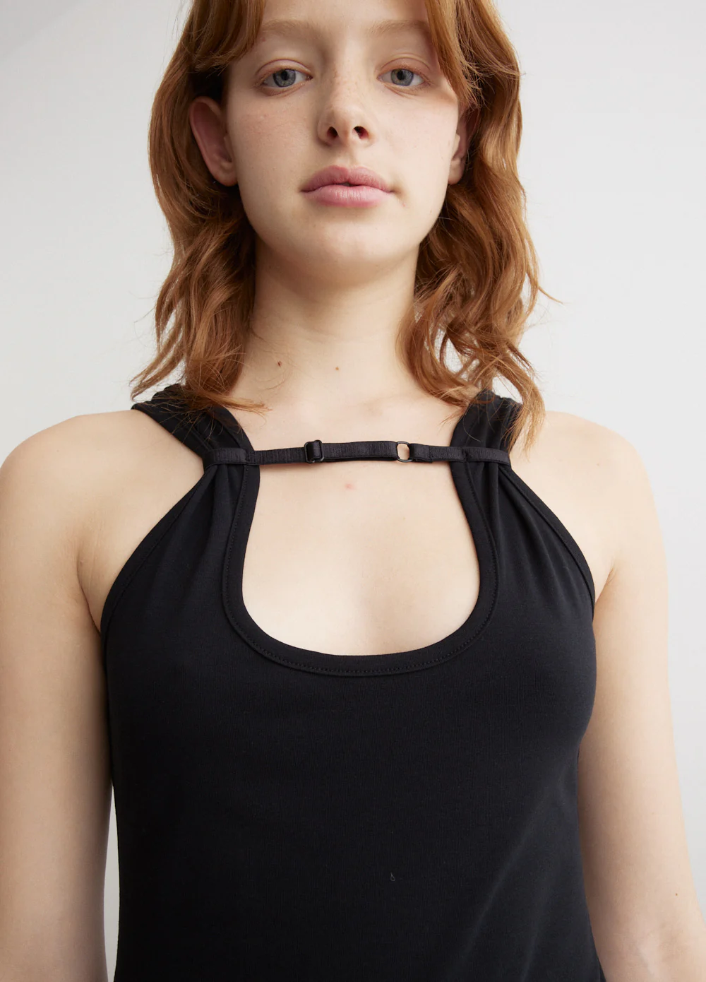 Rib Strap Maxi Dress