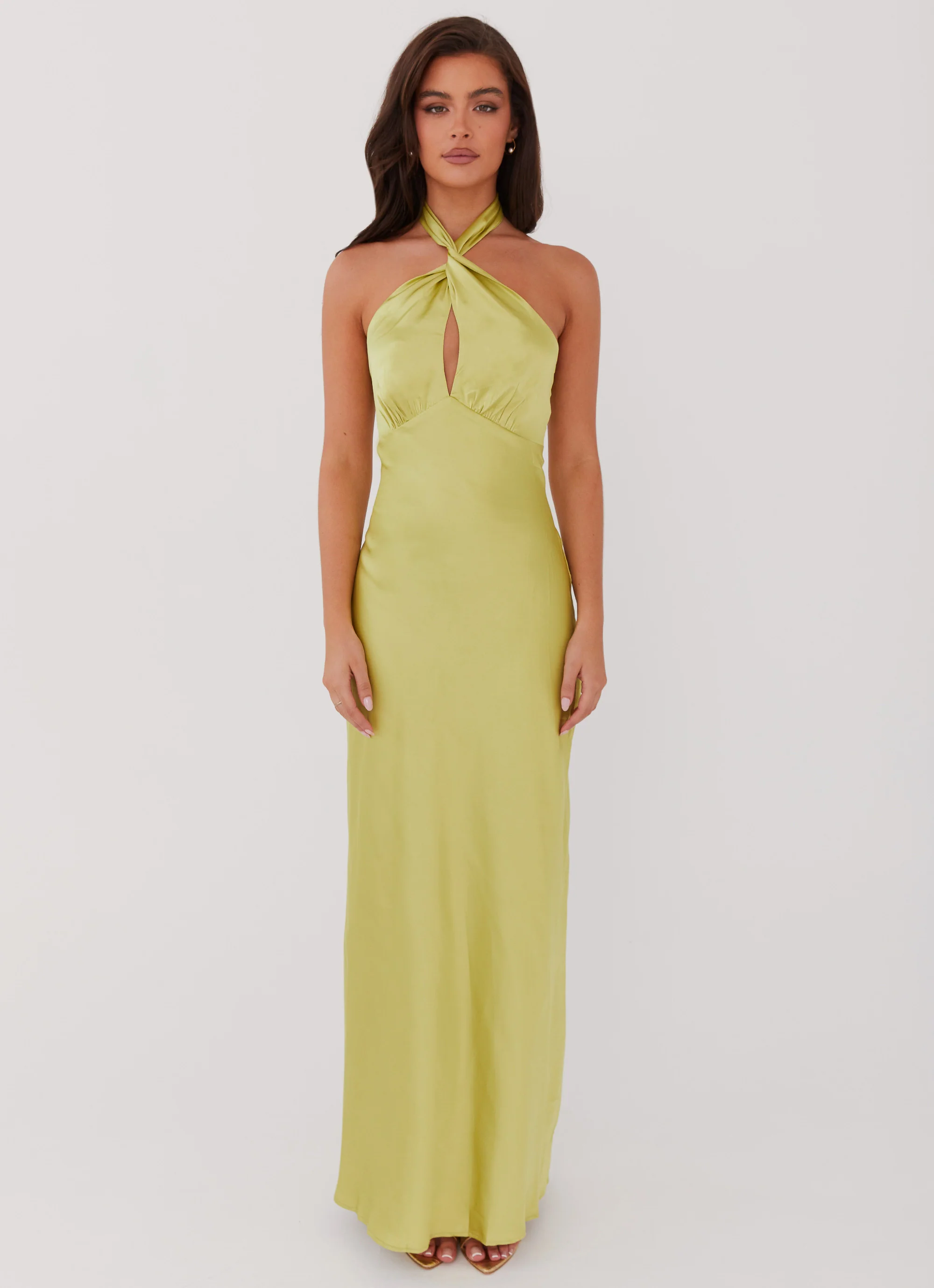 MESHKI Elowen Maxi Dress - Chartreuse